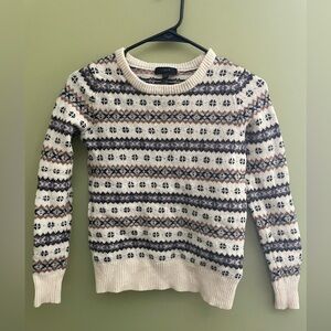 J. Crew Faire Isle sweater | Size XXS | 100% Lambswool